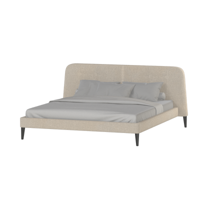Lit double Selma avec capitonnage vertical profond