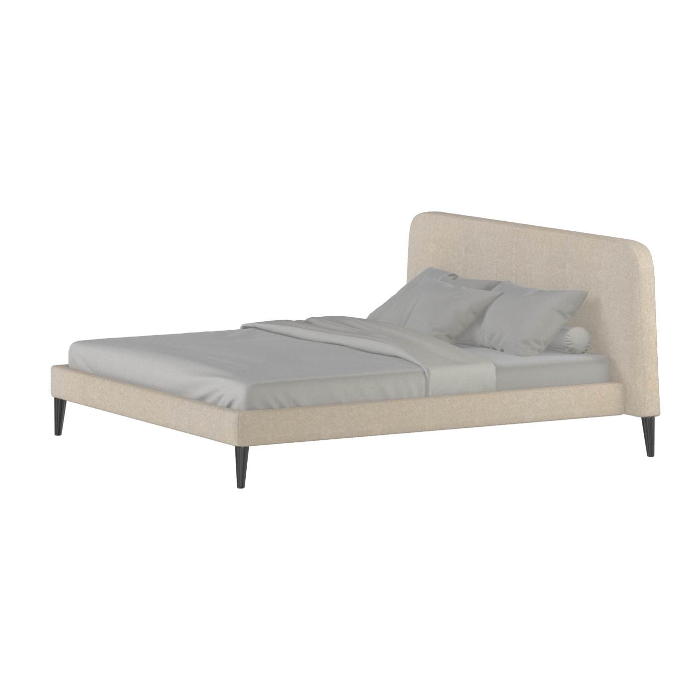 Lit double Selma avec capitonnage vertical profond