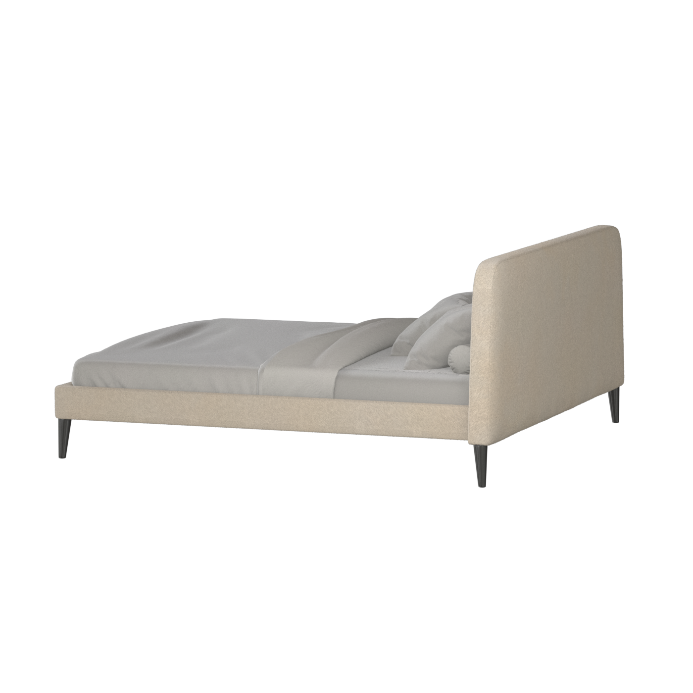 Lit double Selma avec capitonnage vertical profond