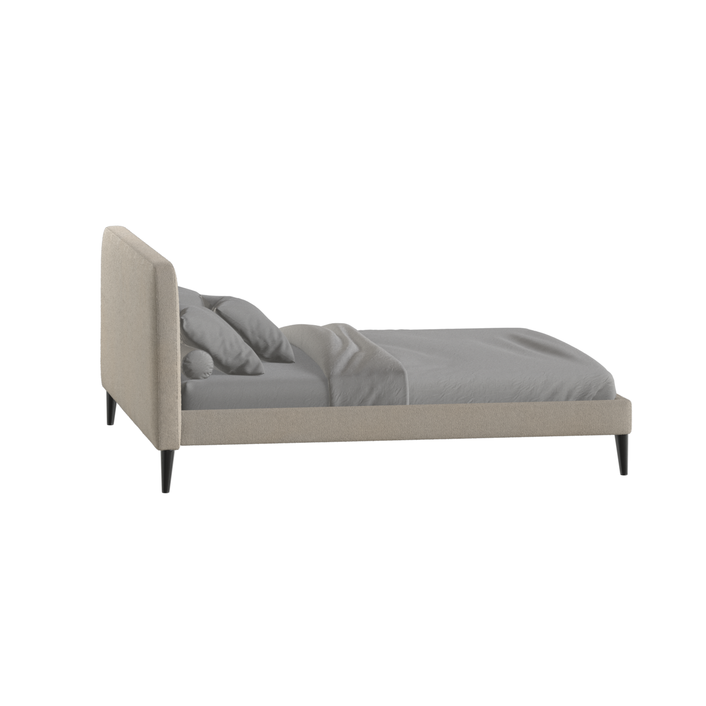 Lit double Selma avec capitonnage vertical profond