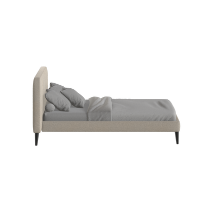 Lit double Selma avec capitonnage vertical profond