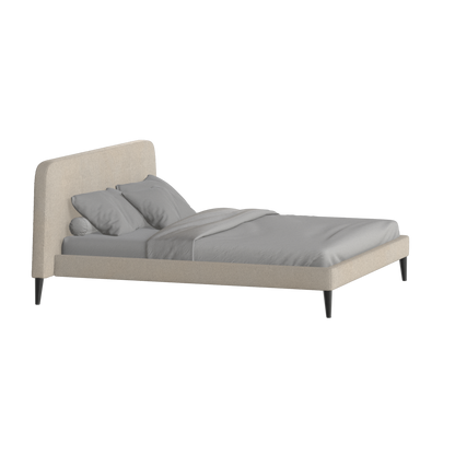 Lit double Selma avec capitonnage vertical profond
