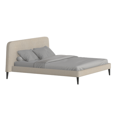 Lit double Selma avec capitonnage vertical profond