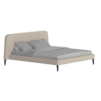 Lit double Selma avec capitonnage vertical profond