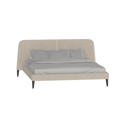 Lit double Selma avec capitonnage vertical profond