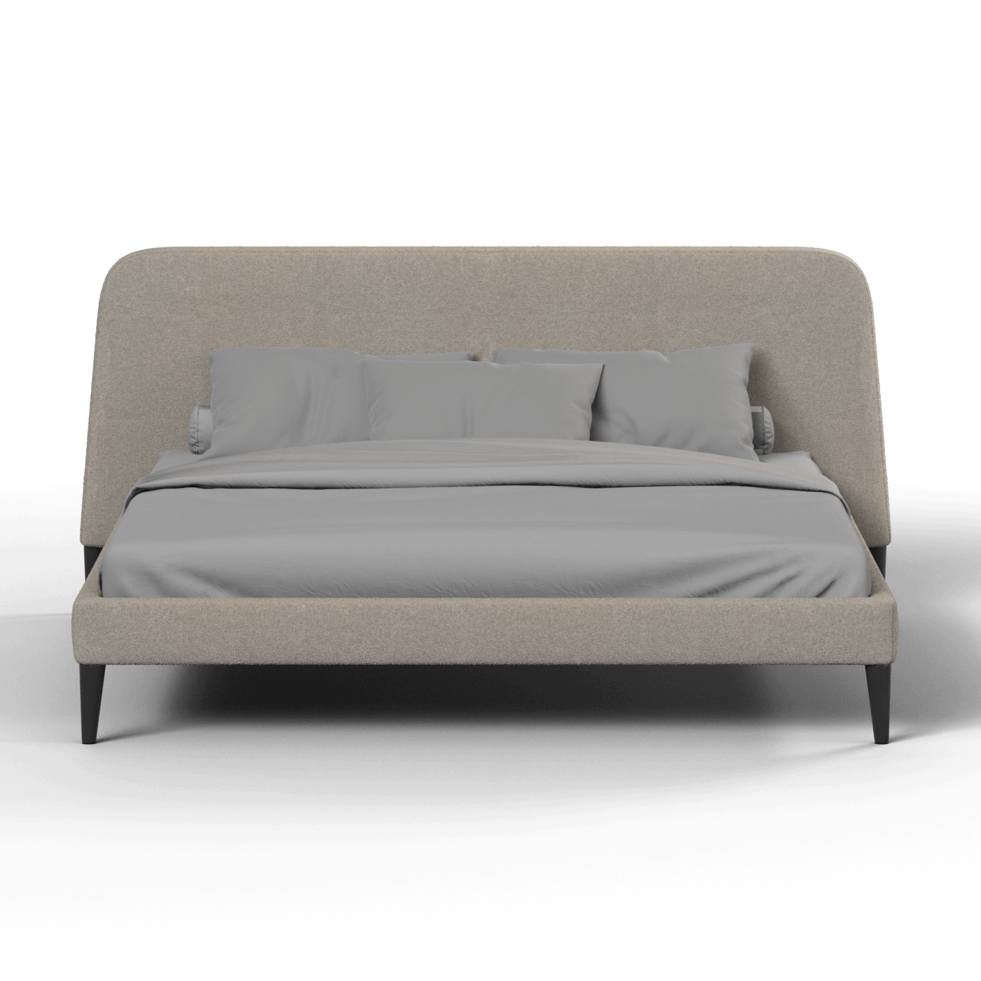 Lit double Selma avec capitonnage vertical profond