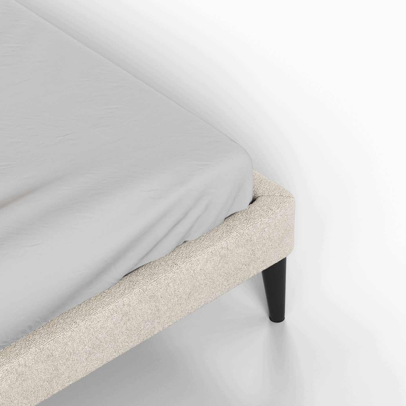 Lit double Selma avec capitonnage vertical profond