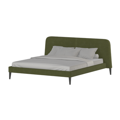 Lit double Selma avec capitonnage vertical profond