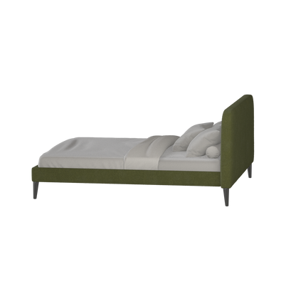 Lit double Selma avec capitonnage vertical profond