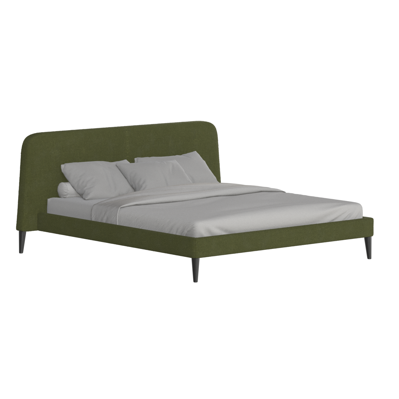 Lit double Selma avec capitonnage vertical profond