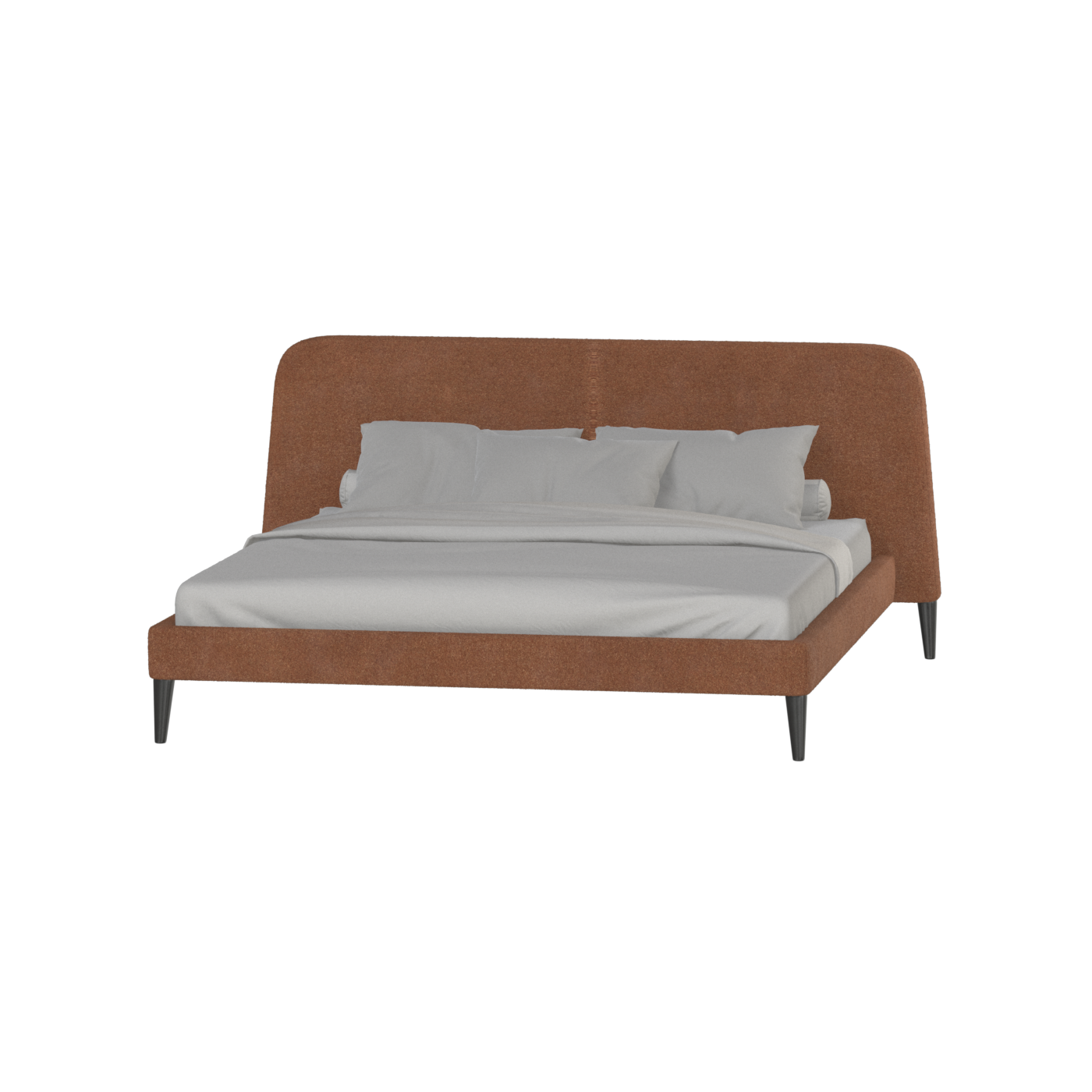 Selma Double Bed with Deep Vertical Tufting