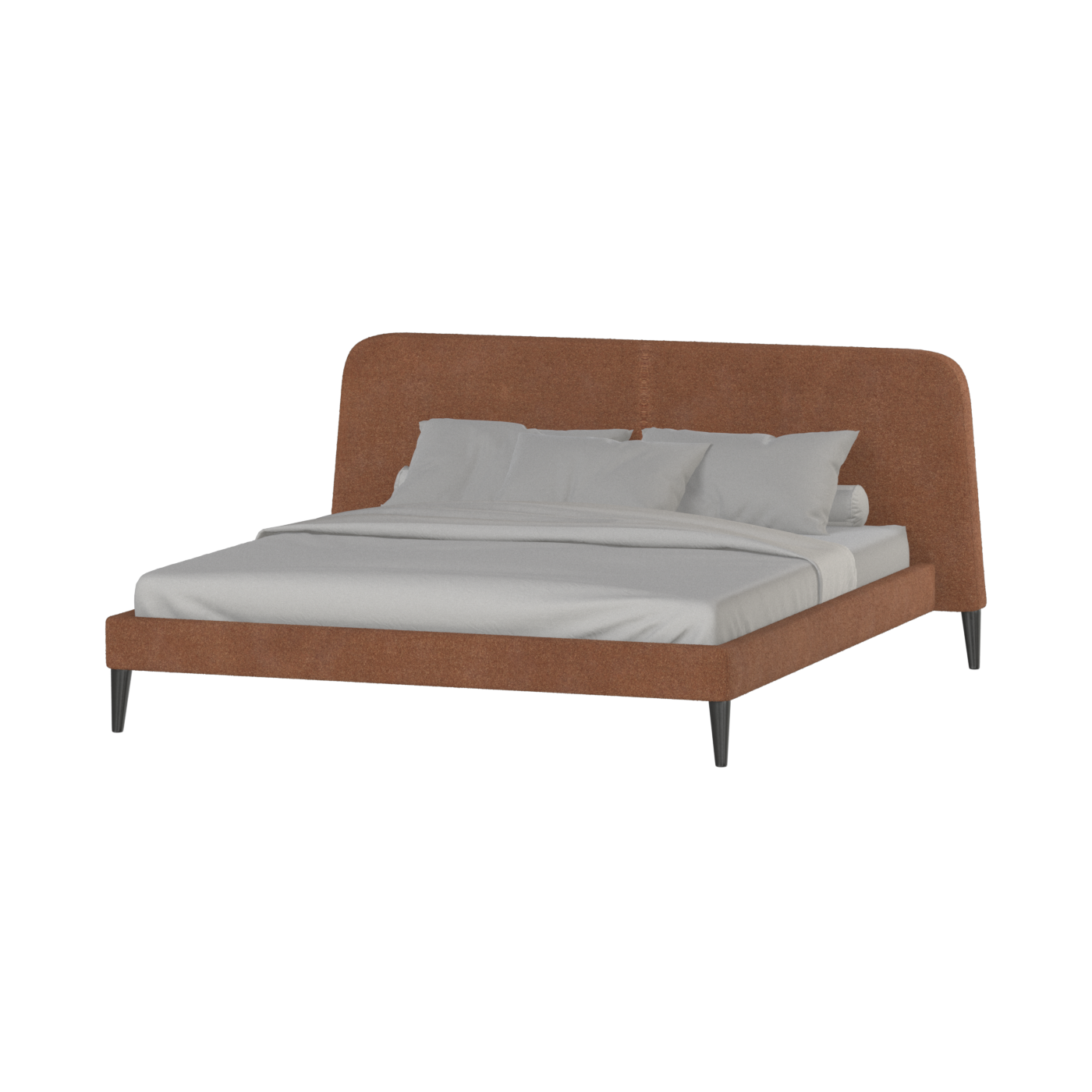 Selma Double Bed with Deep Vertical Tufting