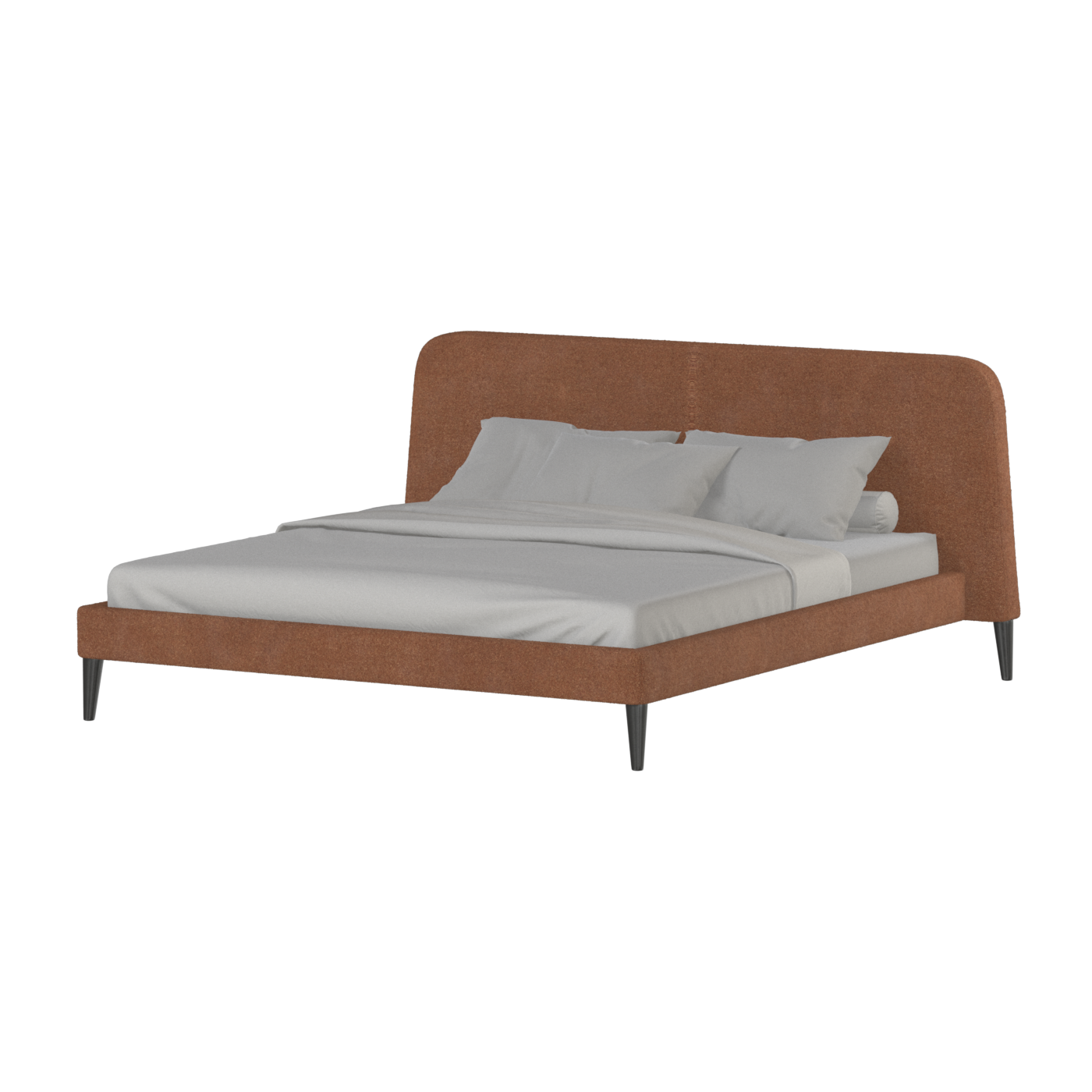 Selma Double Bed with Deep Vertical Tufting