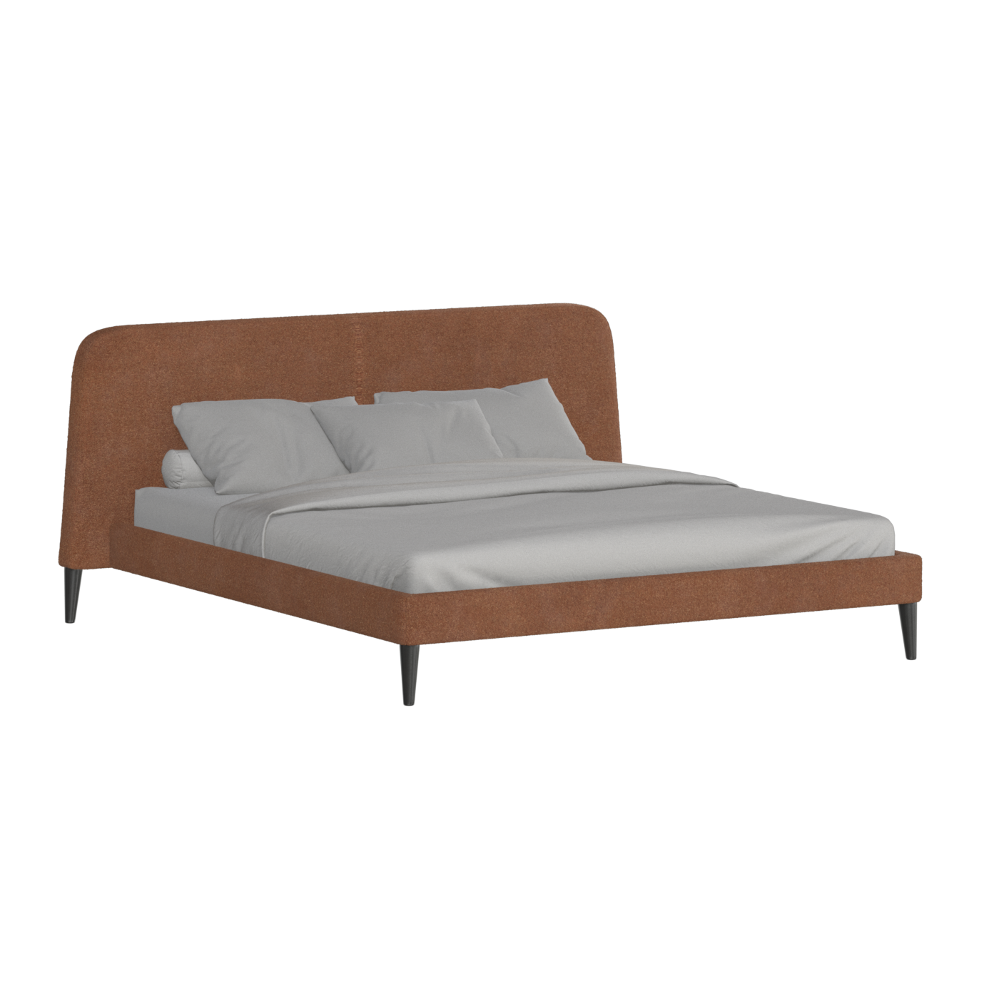 Selma Double Bed with Deep Vertical Tufting
