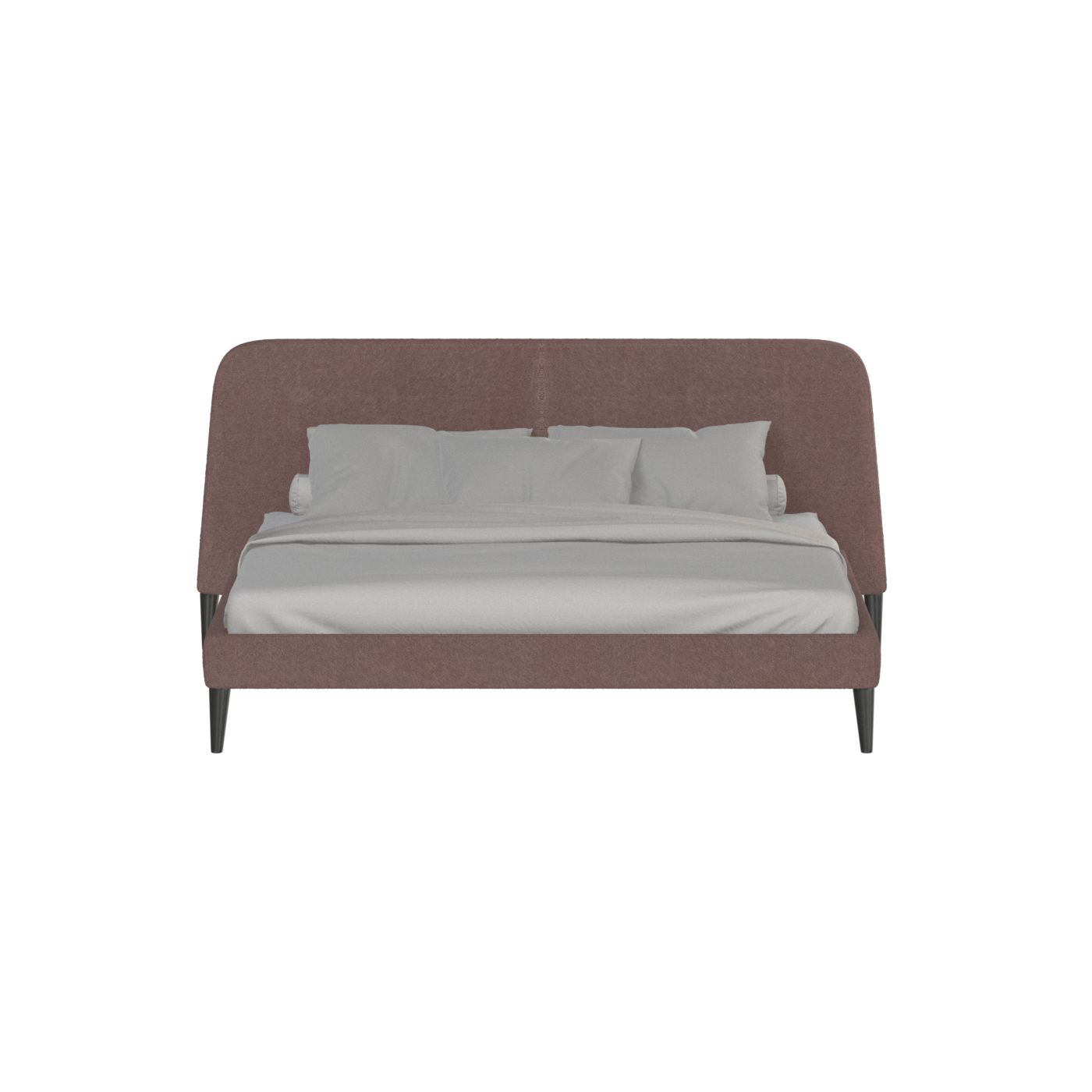 Lit double Selma avec capitonnage vertical profond