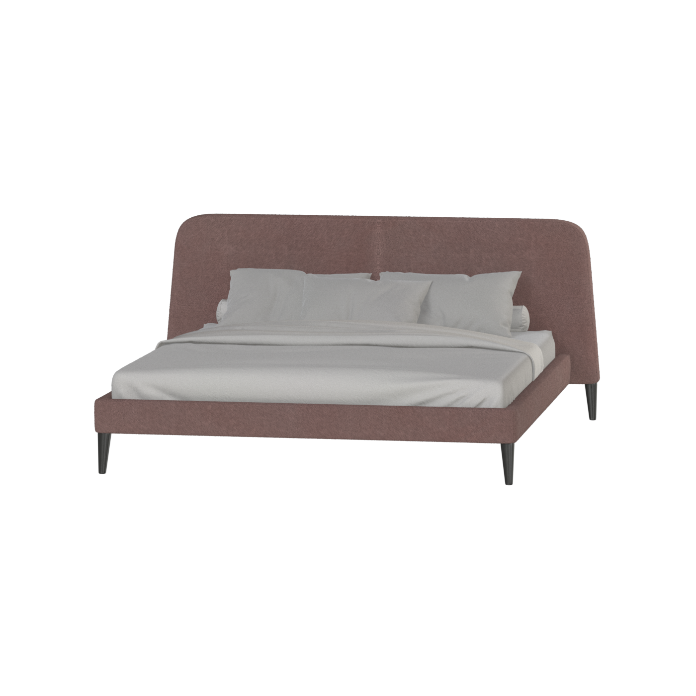 Lit double Selma avec capitonnage vertical profond