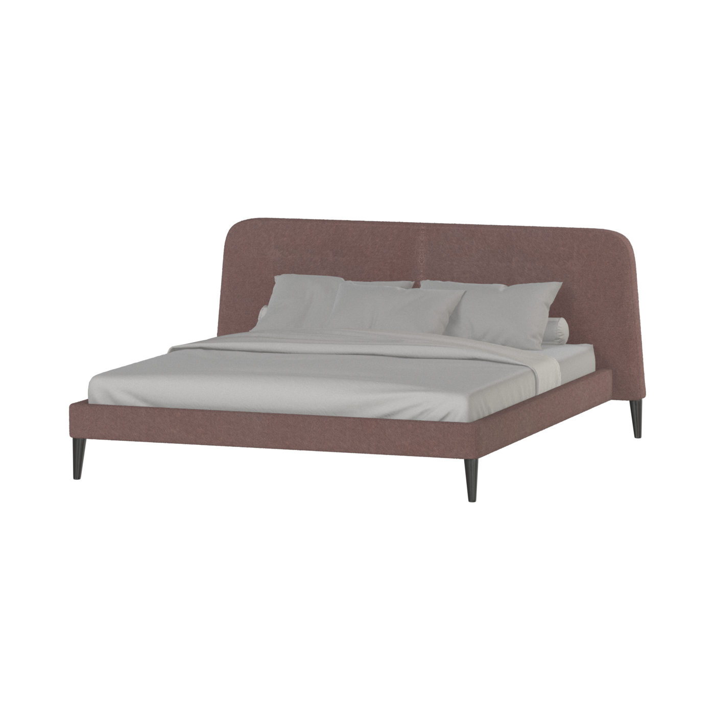 Lit double Selma avec capitonnage vertical profond