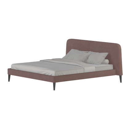 Lit double Selma avec capitonnage vertical profond