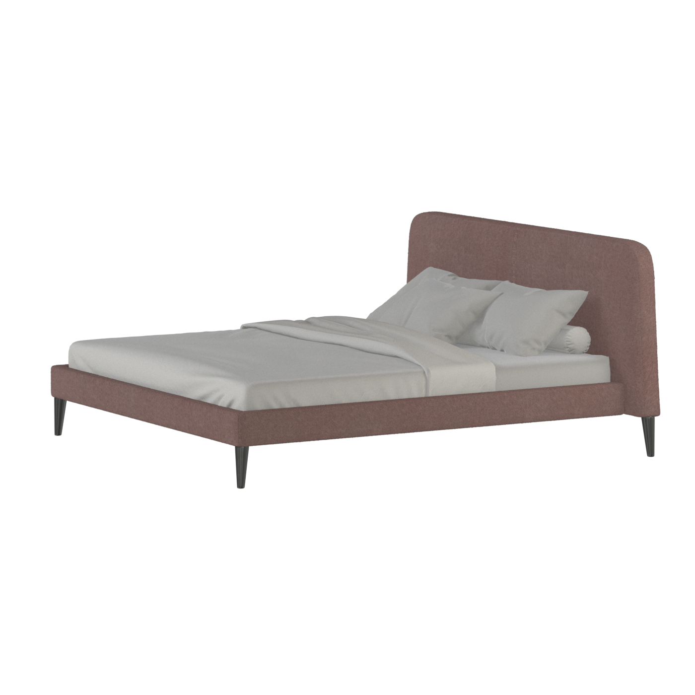 Lit double Selma avec capitonnage vertical profond
