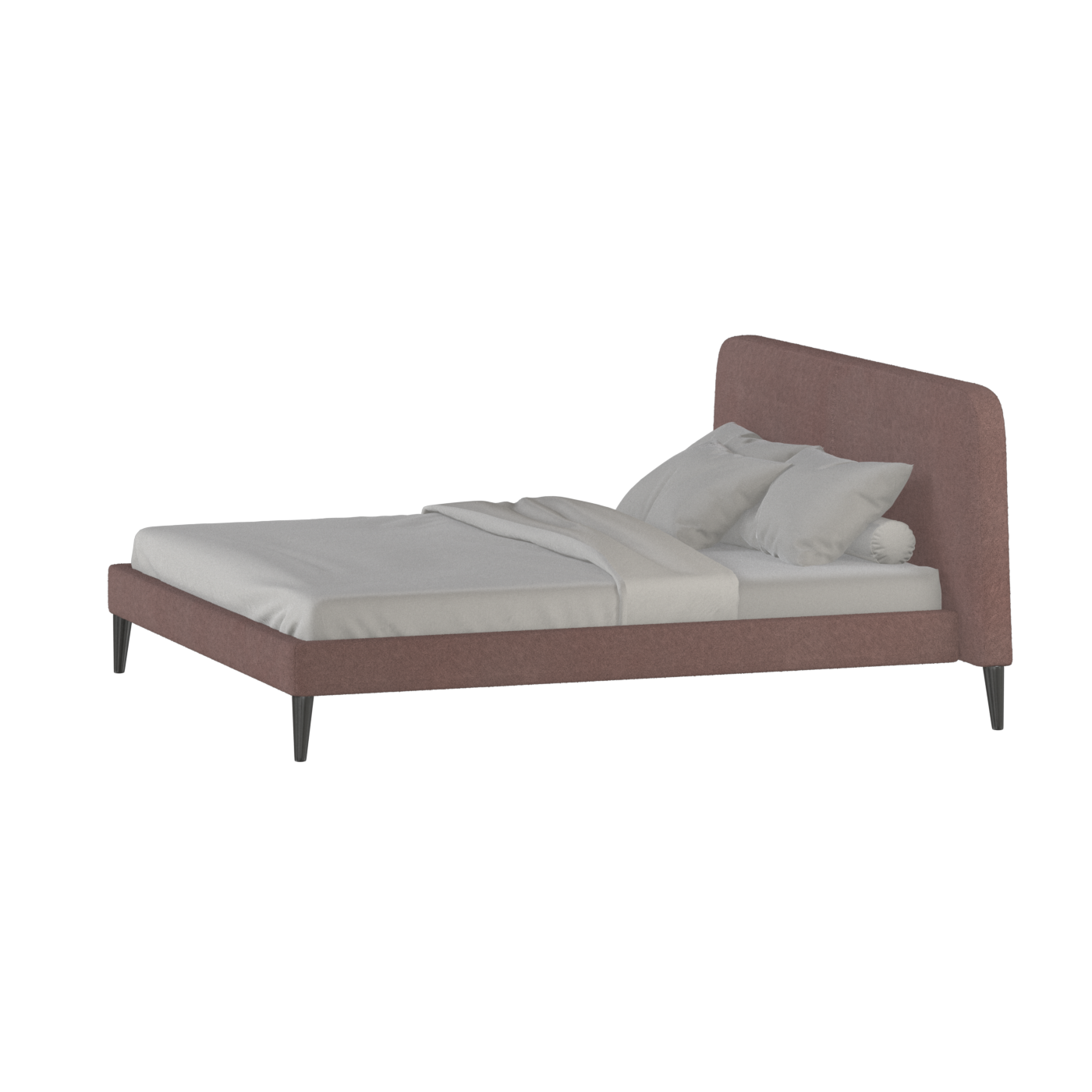 Lit double Selma avec capitonnage vertical profond