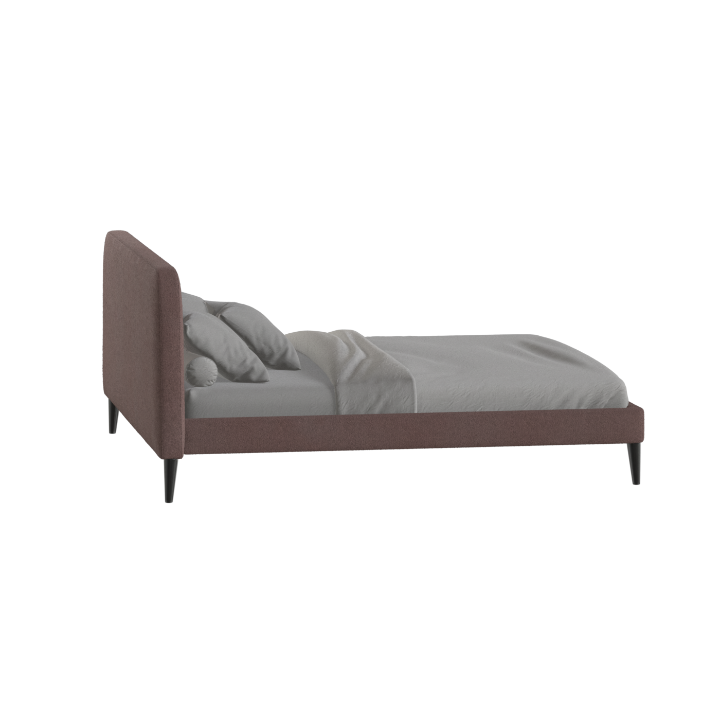 Lit double Selma avec capitonnage vertical profond