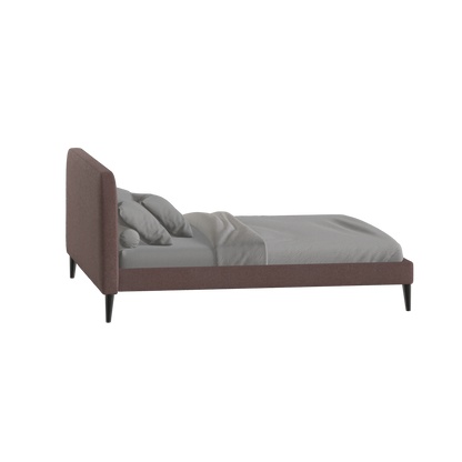 Lit double Selma avec capitonnage vertical profond