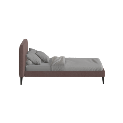 Lit double Selma avec capitonnage vertical profond