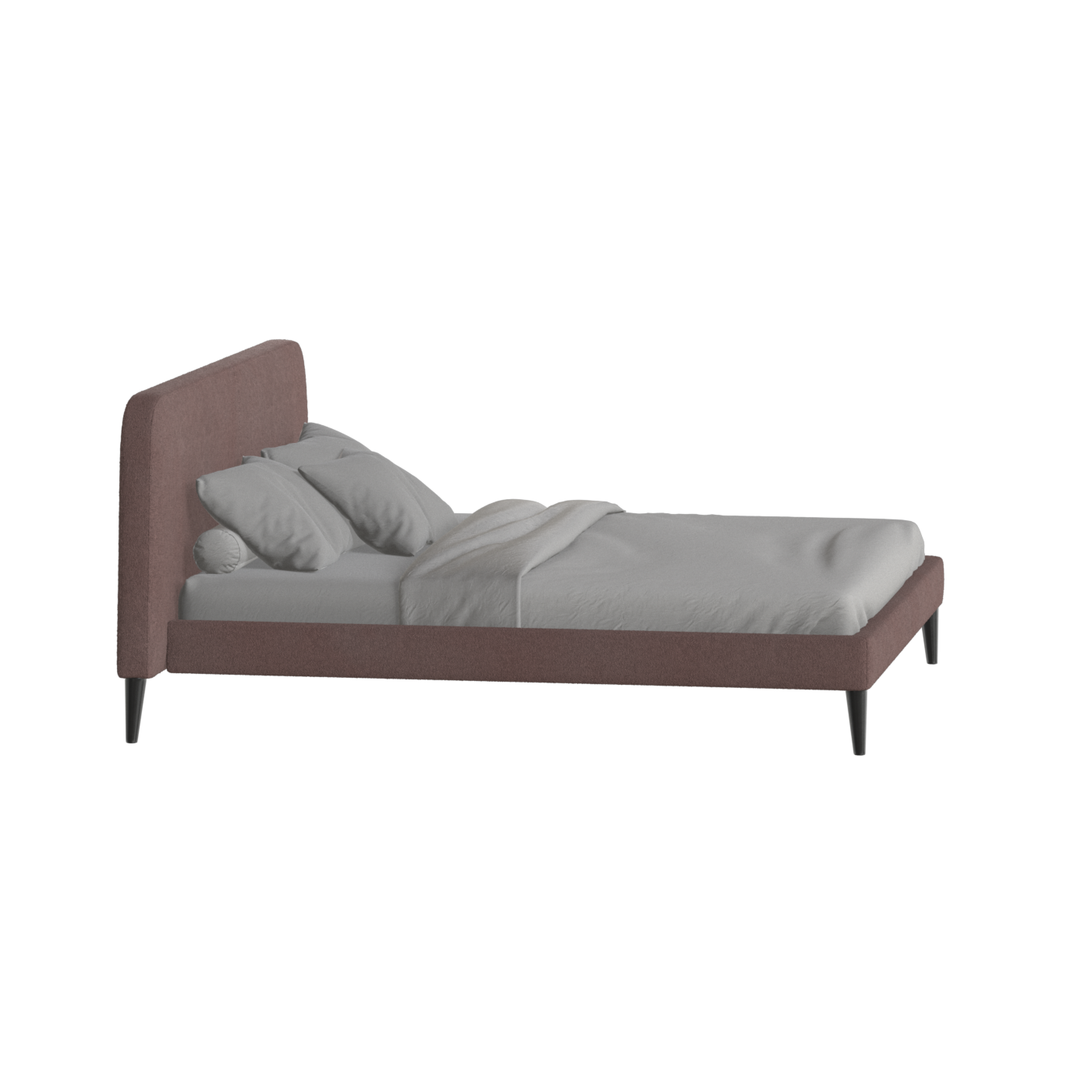 Lit double Selma avec capitonnage vertical profond