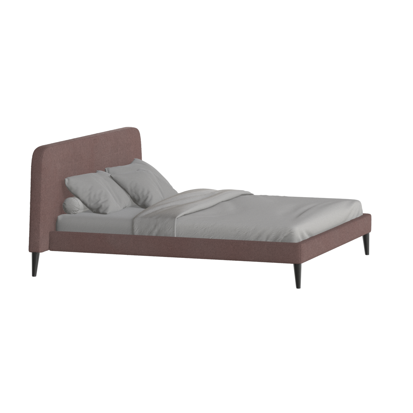 Lit double Selma avec capitonnage vertical profond