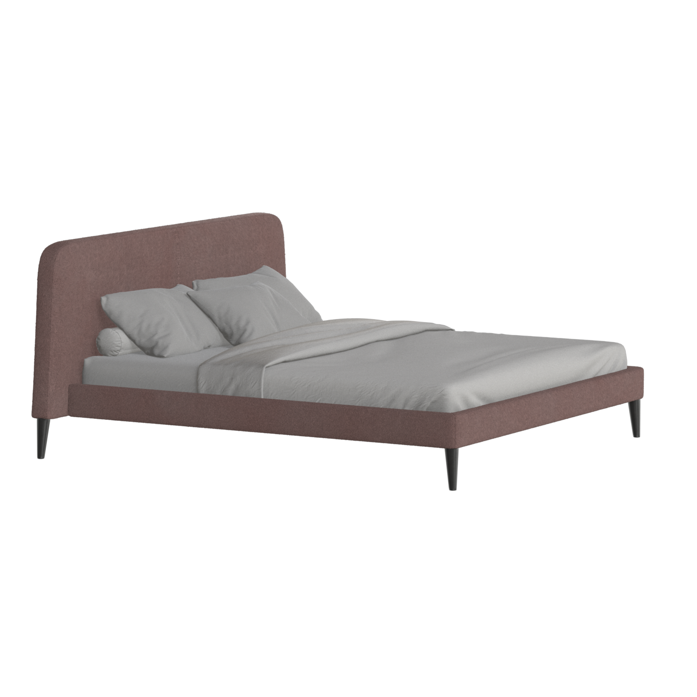 Lit double Selma avec capitonnage vertical profond