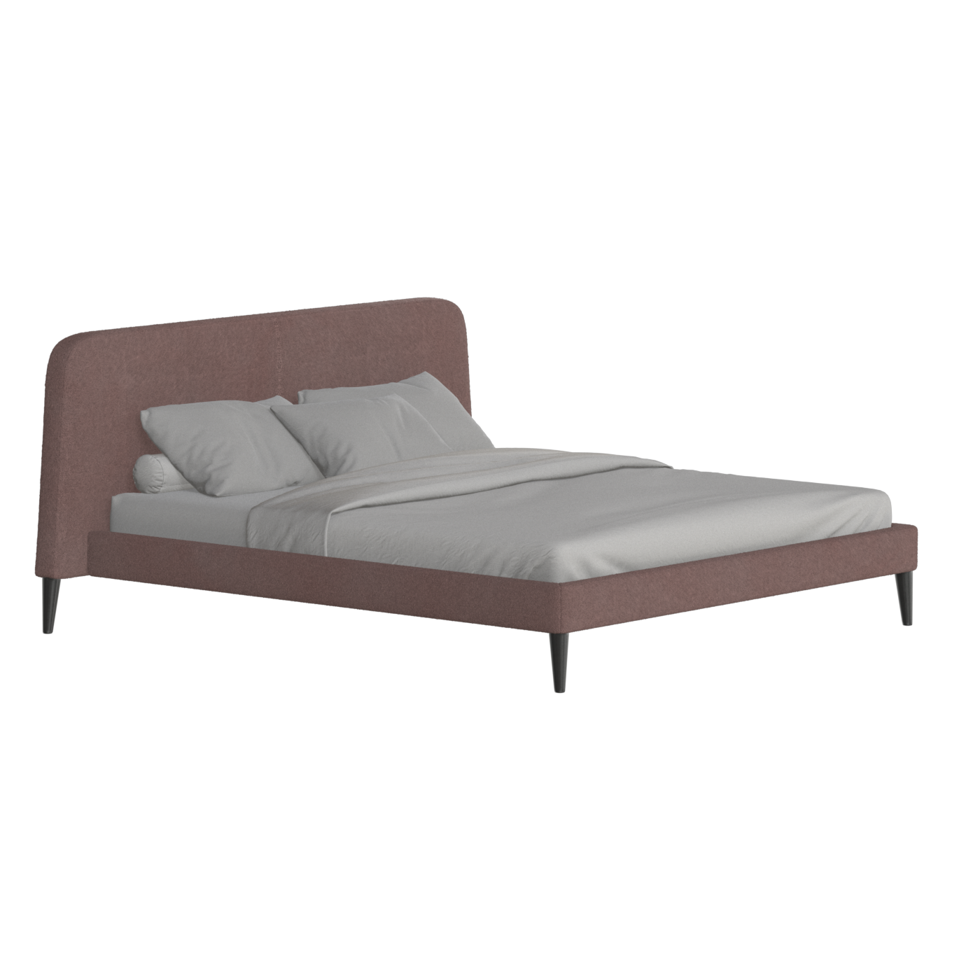 Lit double Selma avec capitonnage vertical profond