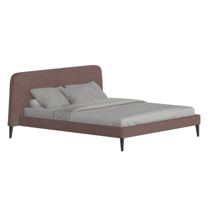 Lit double Selma avec capitonnage vertical profond