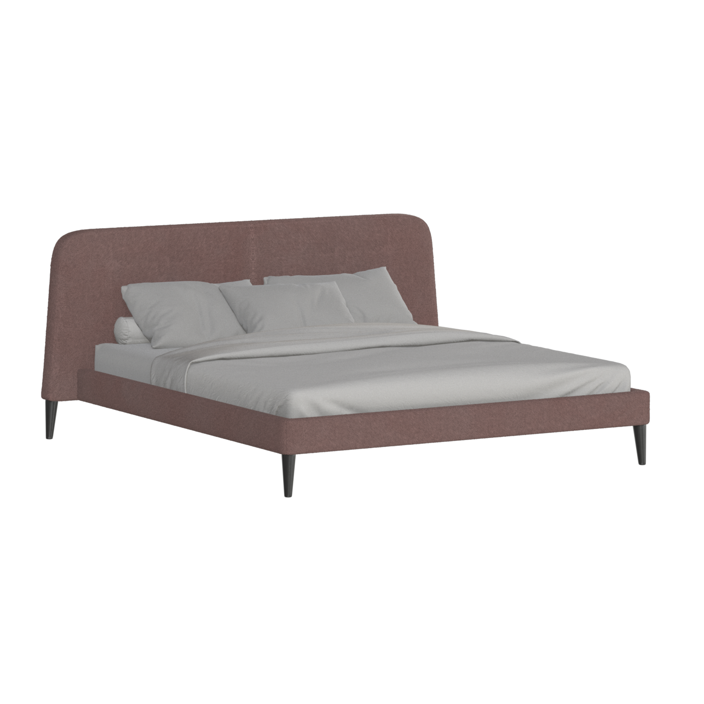 Lit double Selma avec capitonnage vertical profond
