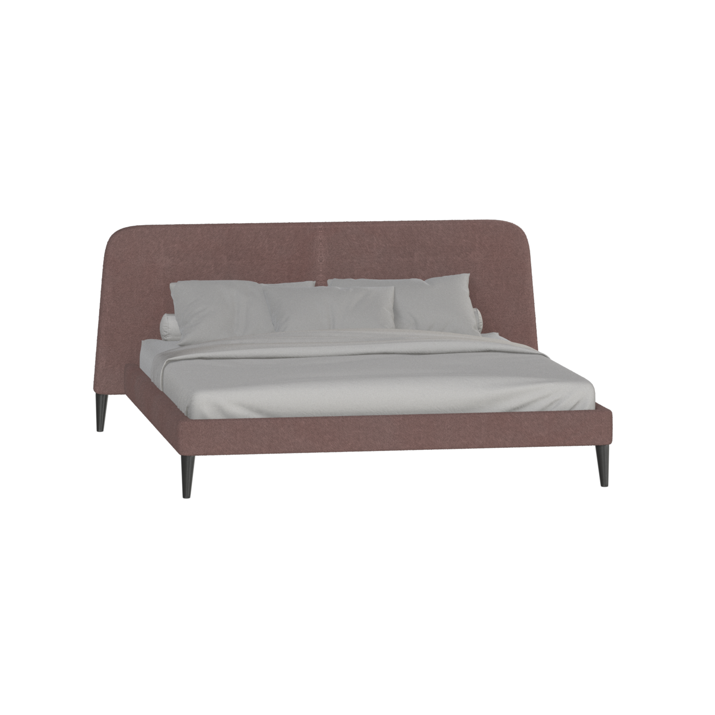 Lit double Selma avec capitonnage vertical profond