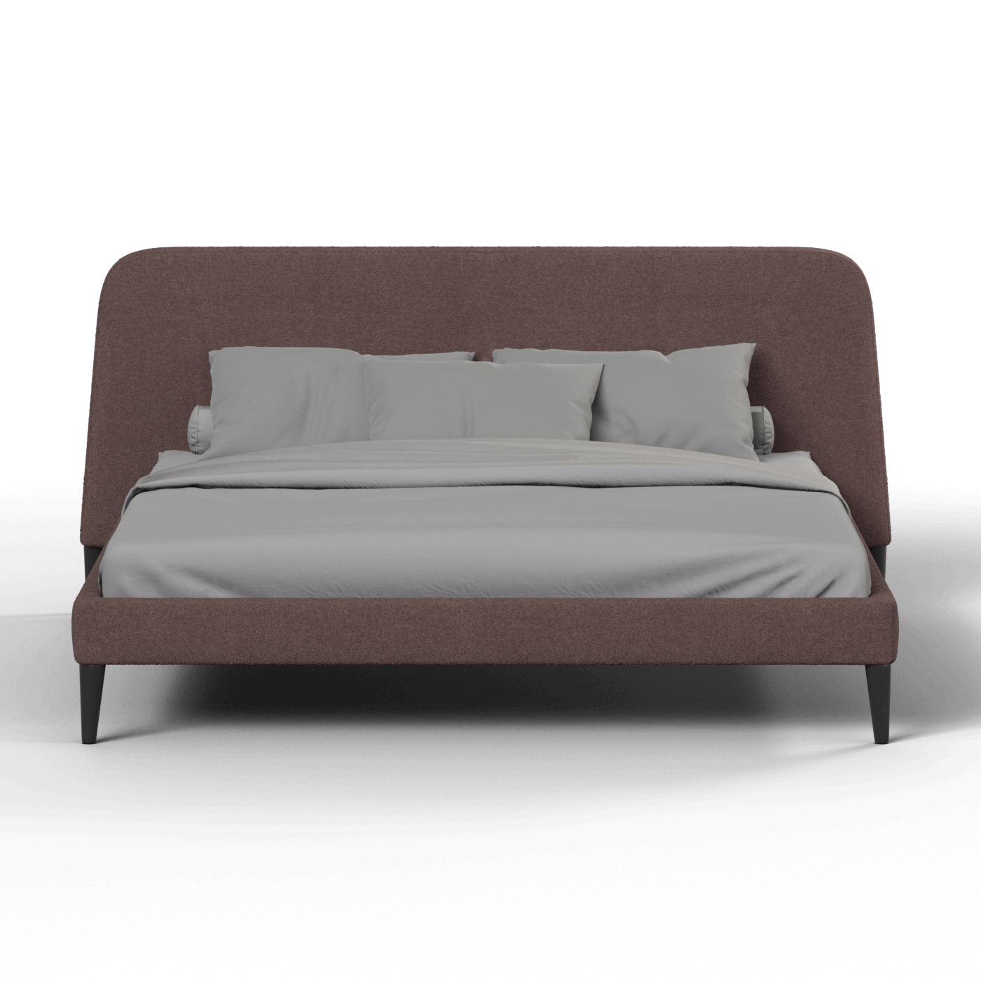 Lit double Selma avec capitonnage vertical profond