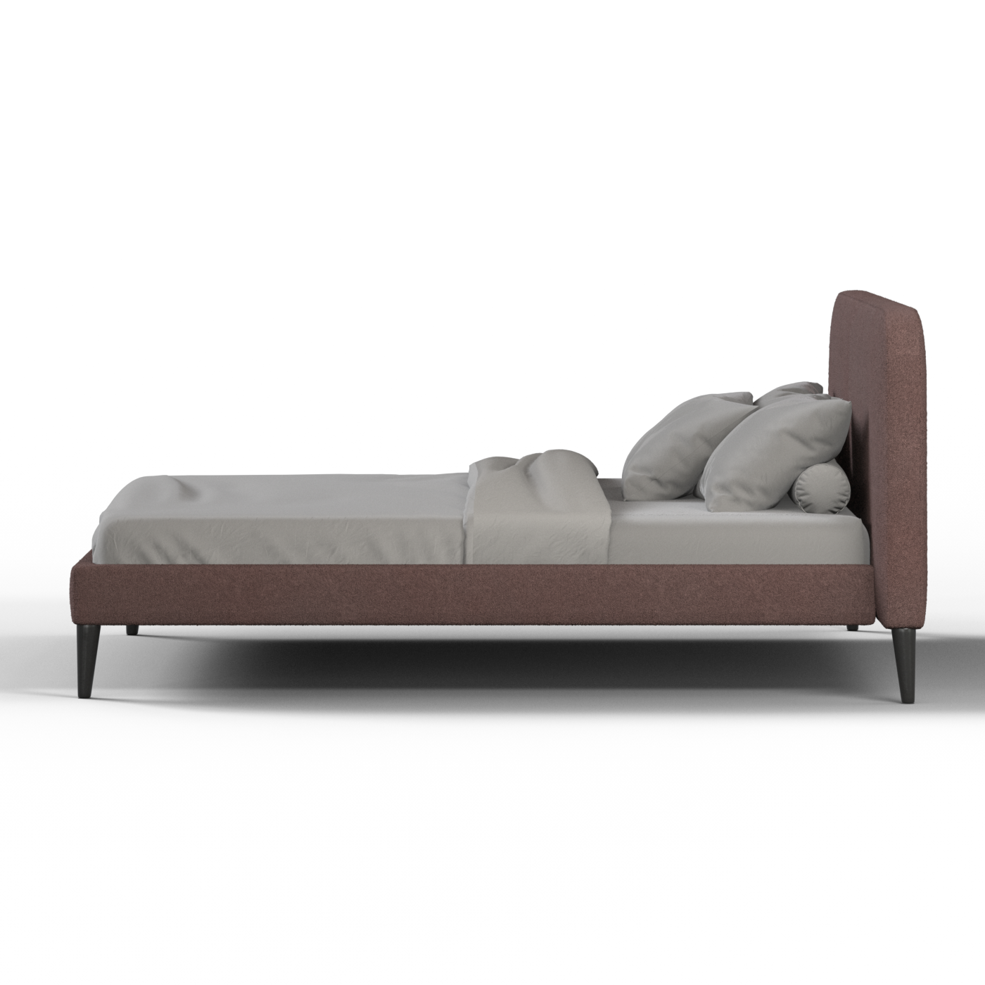 Lit double Selma avec capitonnage vertical profond