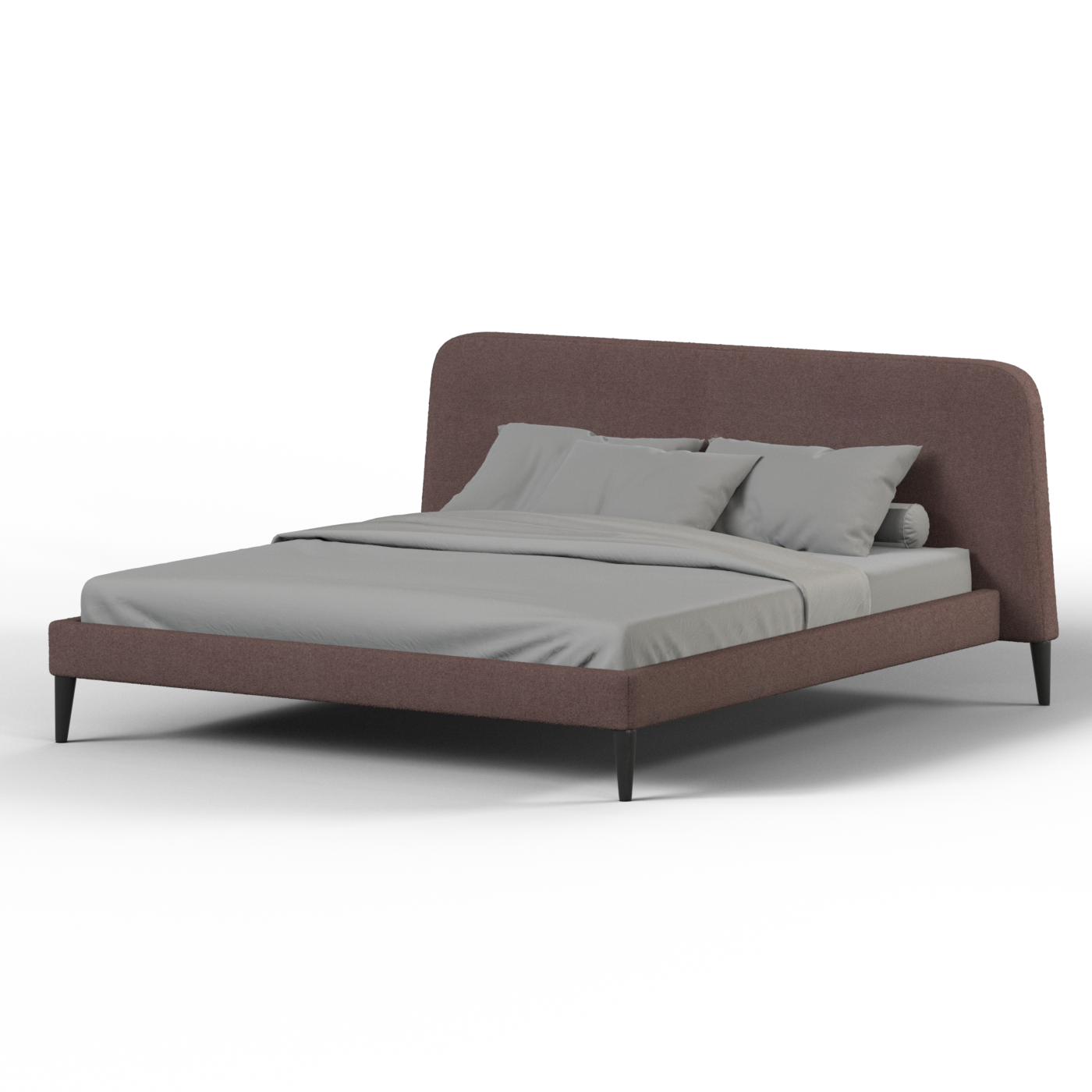 Lit double Selma avec capitonnage vertical profond
