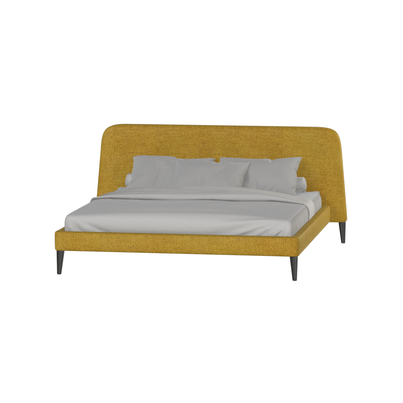 Lit double Selma avec capitonnage vertical profond