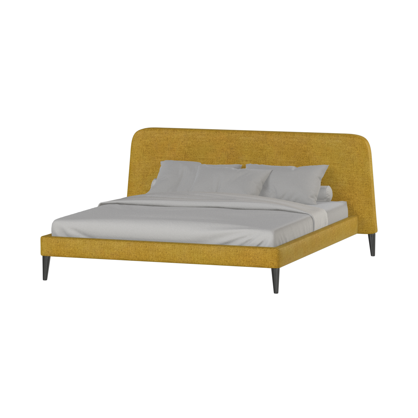 Selma Double Bed with Deep Vertical Tufting