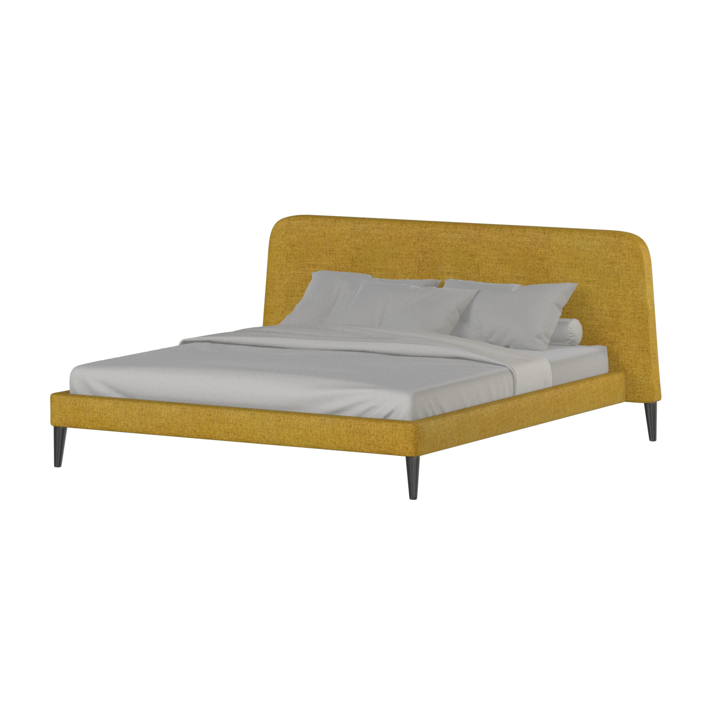 Selma Double Bed with Deep Vertical Tufting
