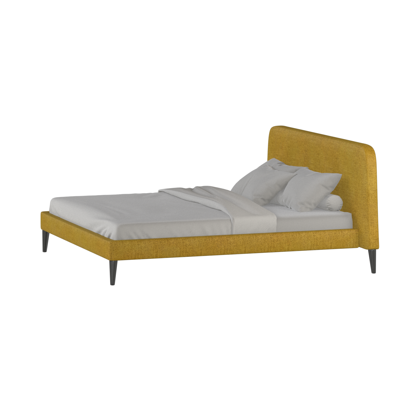 Selma Double Bed with Deep Vertical Tufting
