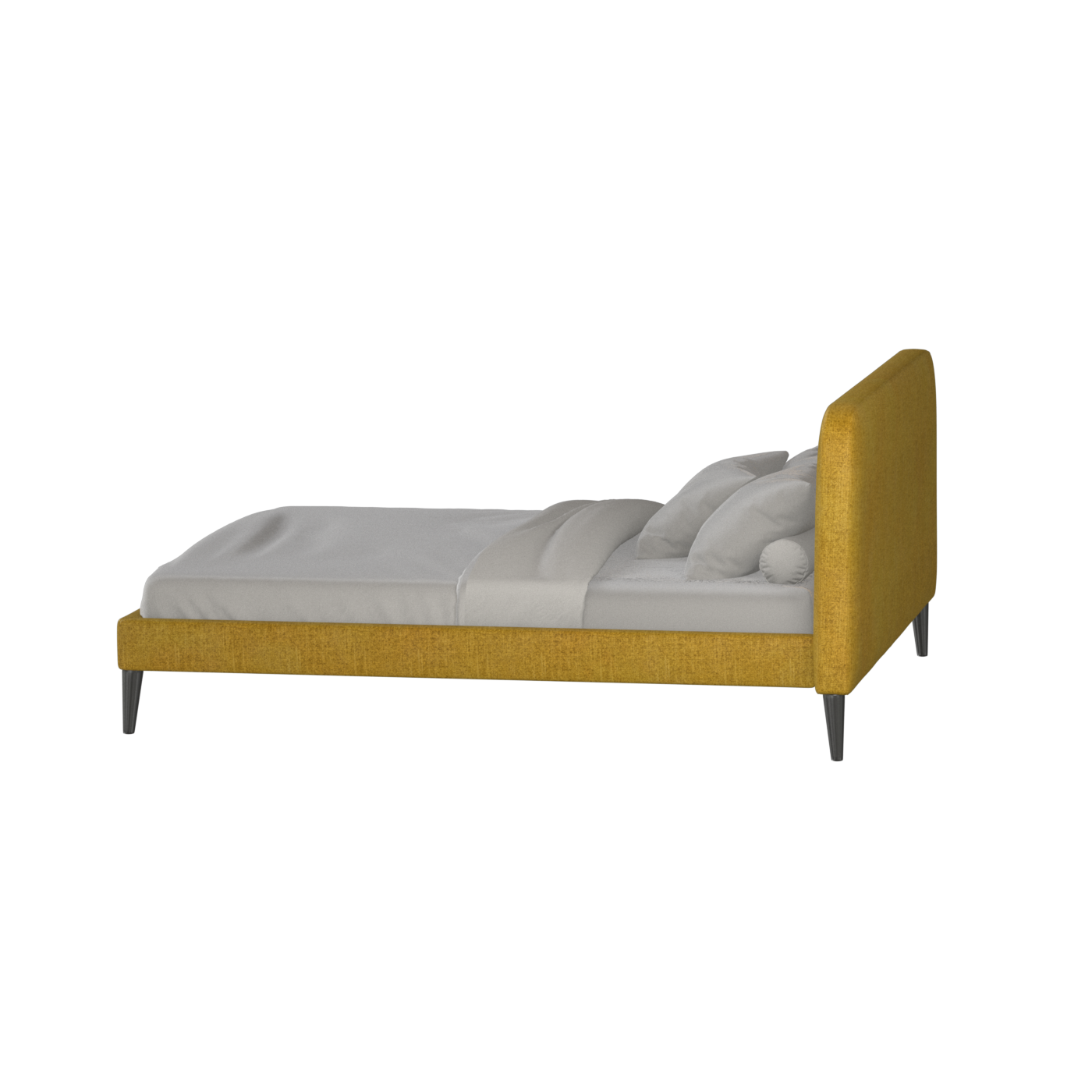 Selma Double Bed with Deep Vertical Tufting