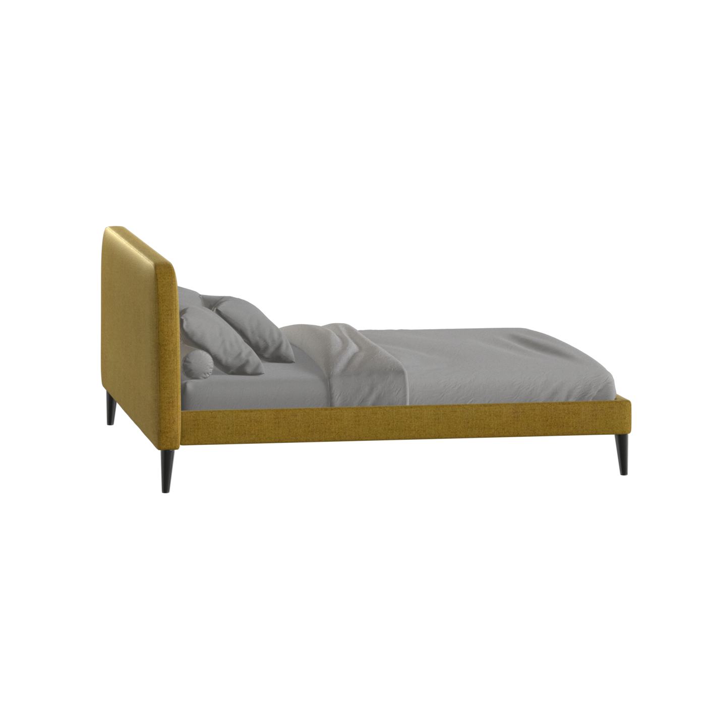 Selma Double Bed with Deep Vertical Tufting
