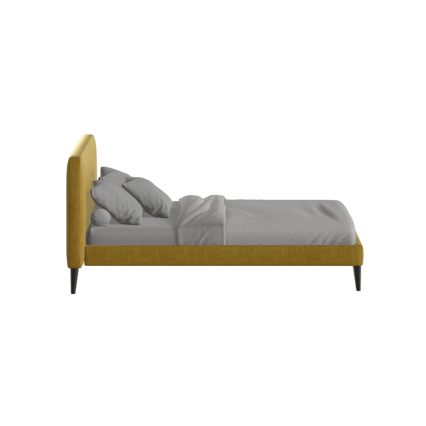 Selma Double Bed with Deep Vertical Tufting