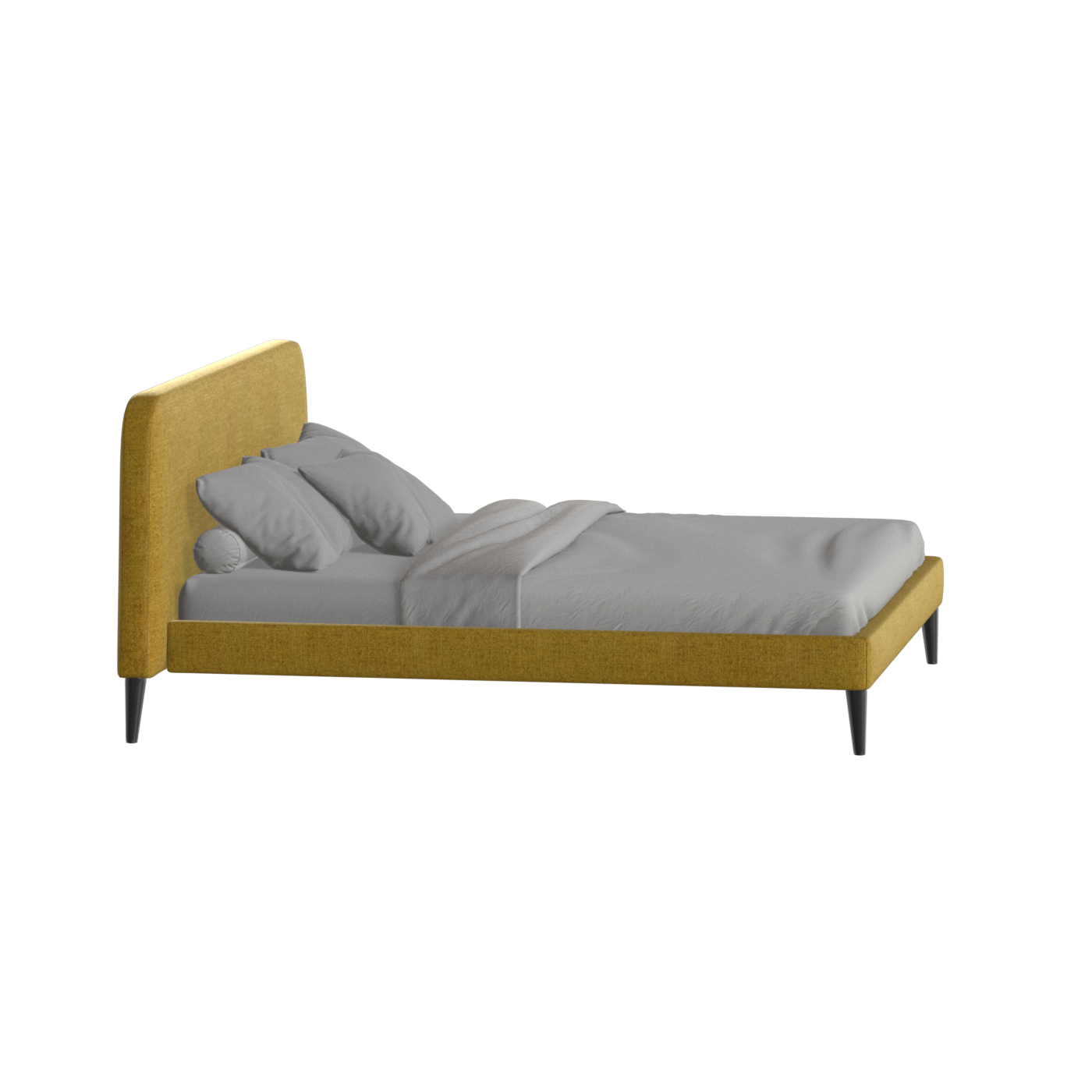 Selma Double Bed with Deep Vertical Tufting