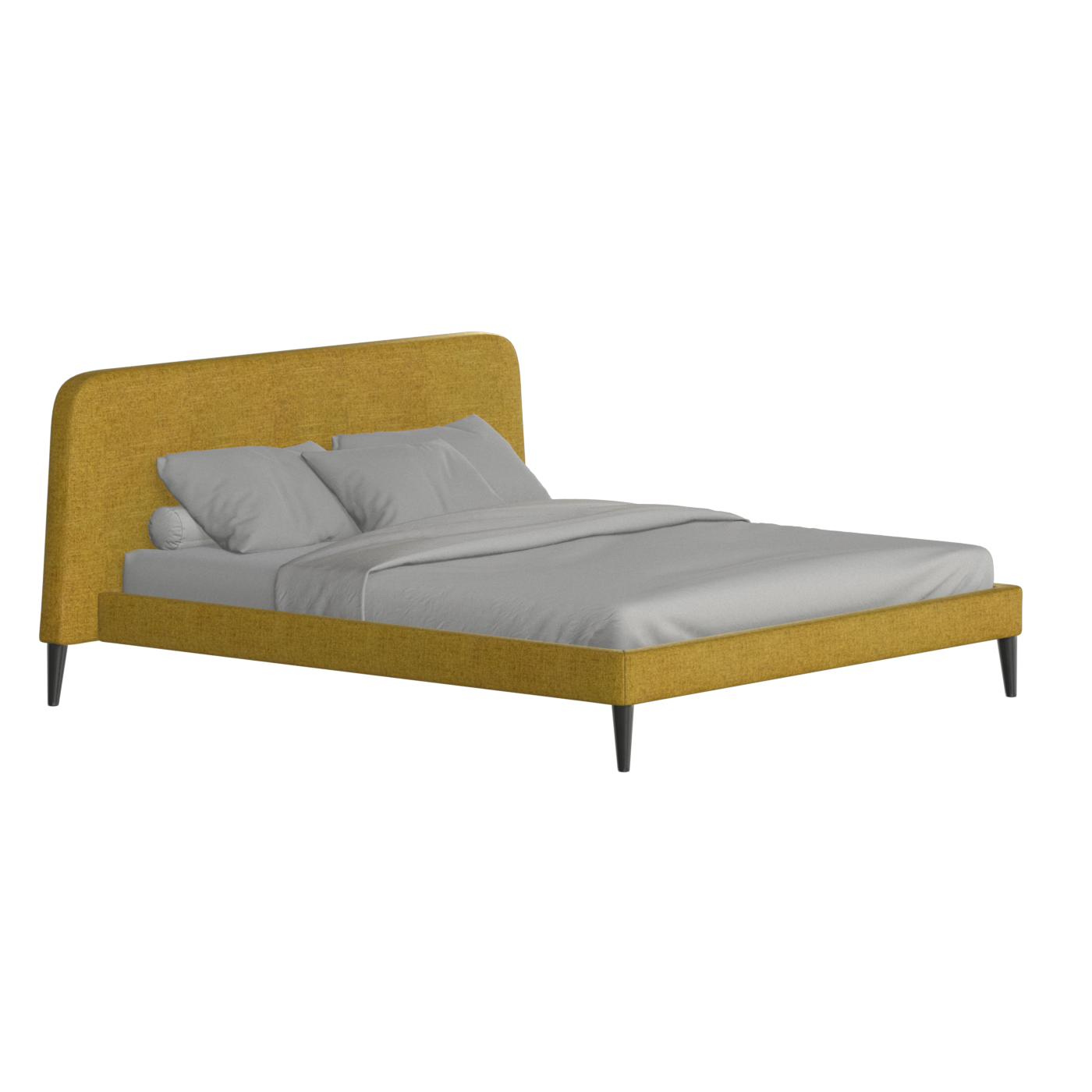 Selma Double Bed with Deep Vertical Tufting
