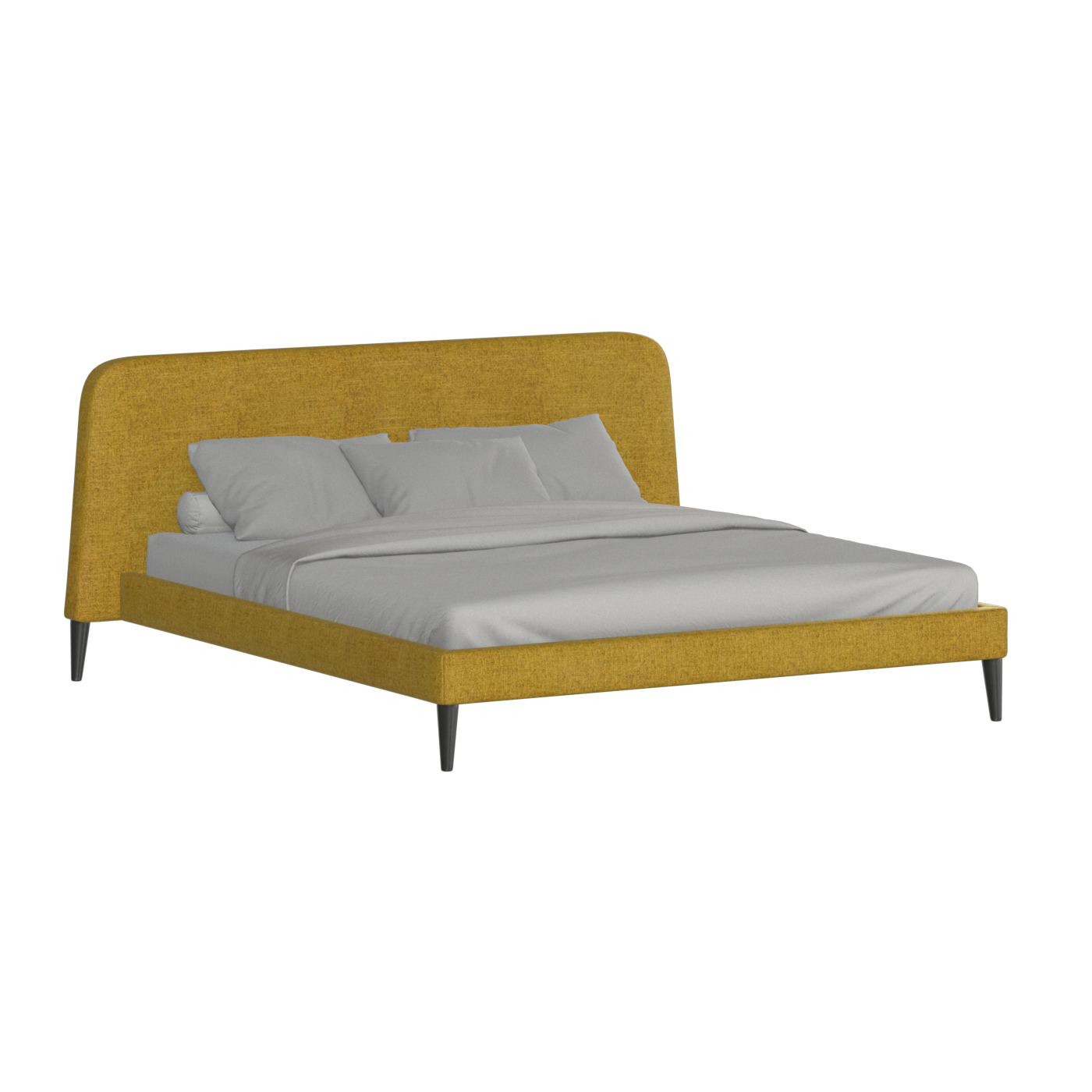 Selma Double Bed with Deep Vertical Tufting