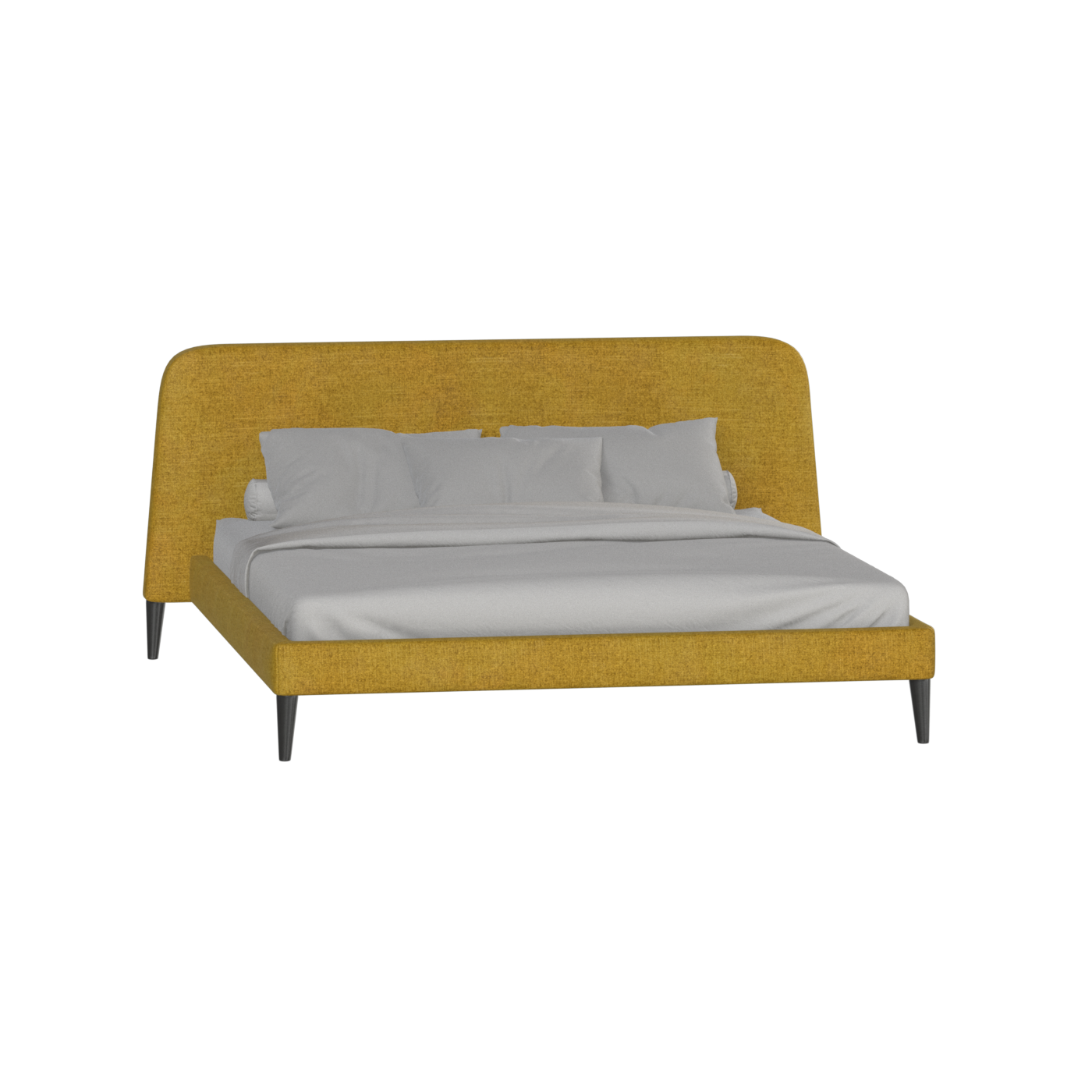 Selma Double Bed with Deep Vertical Tufting