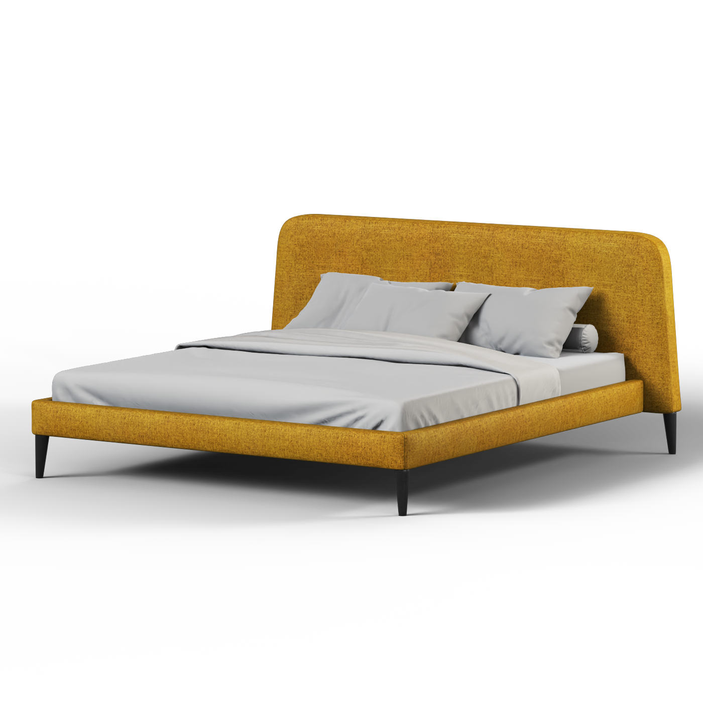 Selma Double Bed with Deep Vertical Tufting