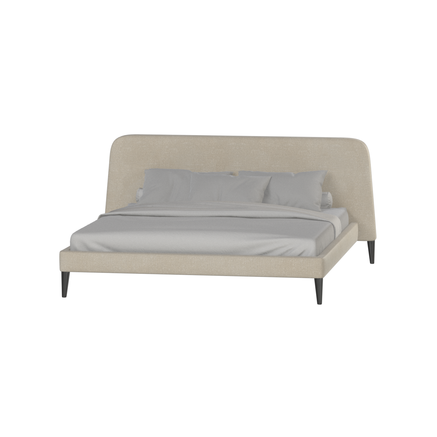 Selma Double Bed with Deep Vertical Tufting